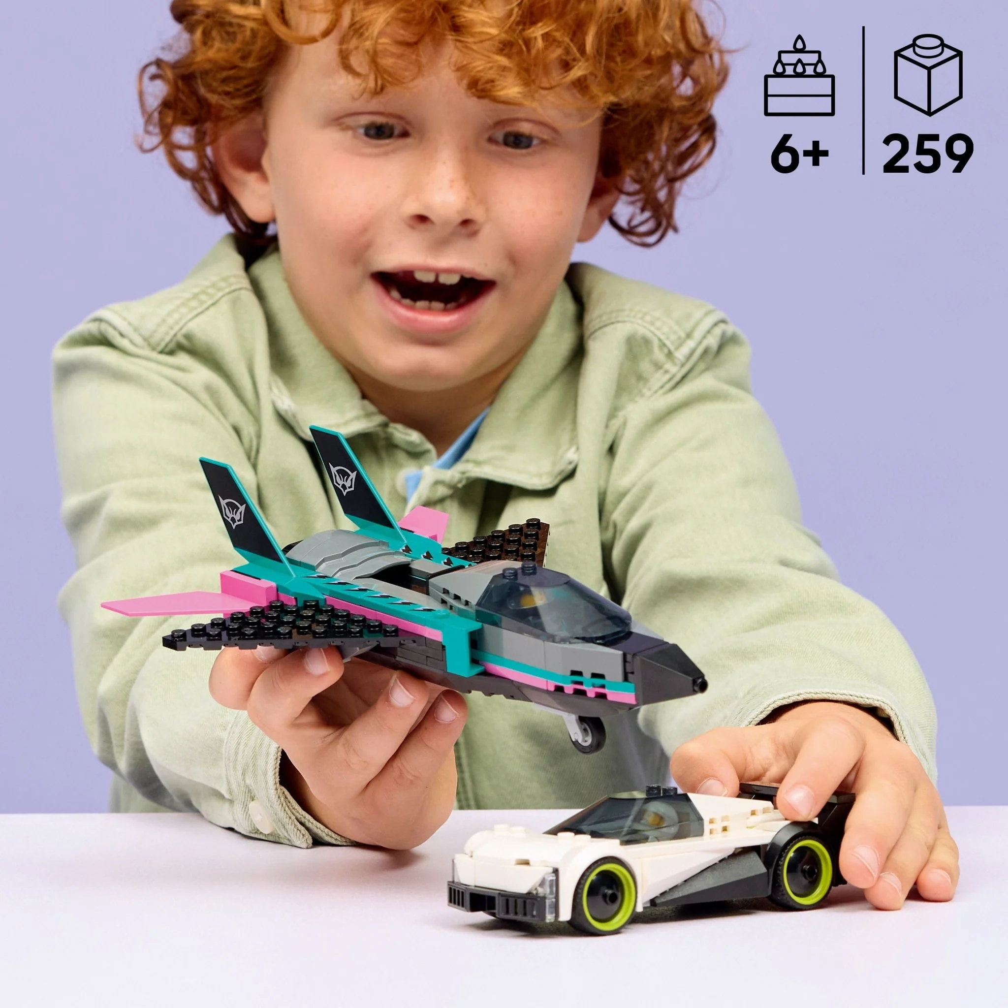 LEGO® City LEGO® Jet vs. Car 60489 Toy - Image 2