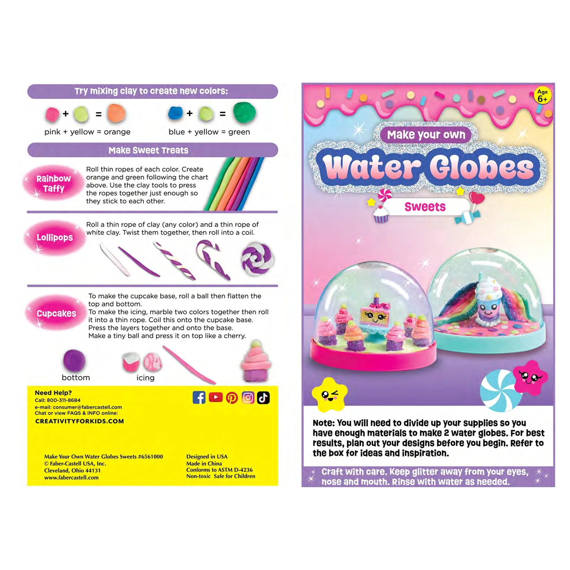 Creativity for Kids Make Your Own Water Globes Sweet Tray - Image 2