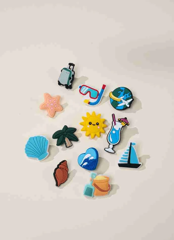 Coco Village Set of 12 Holiday Charms Pin Bag - Image 3