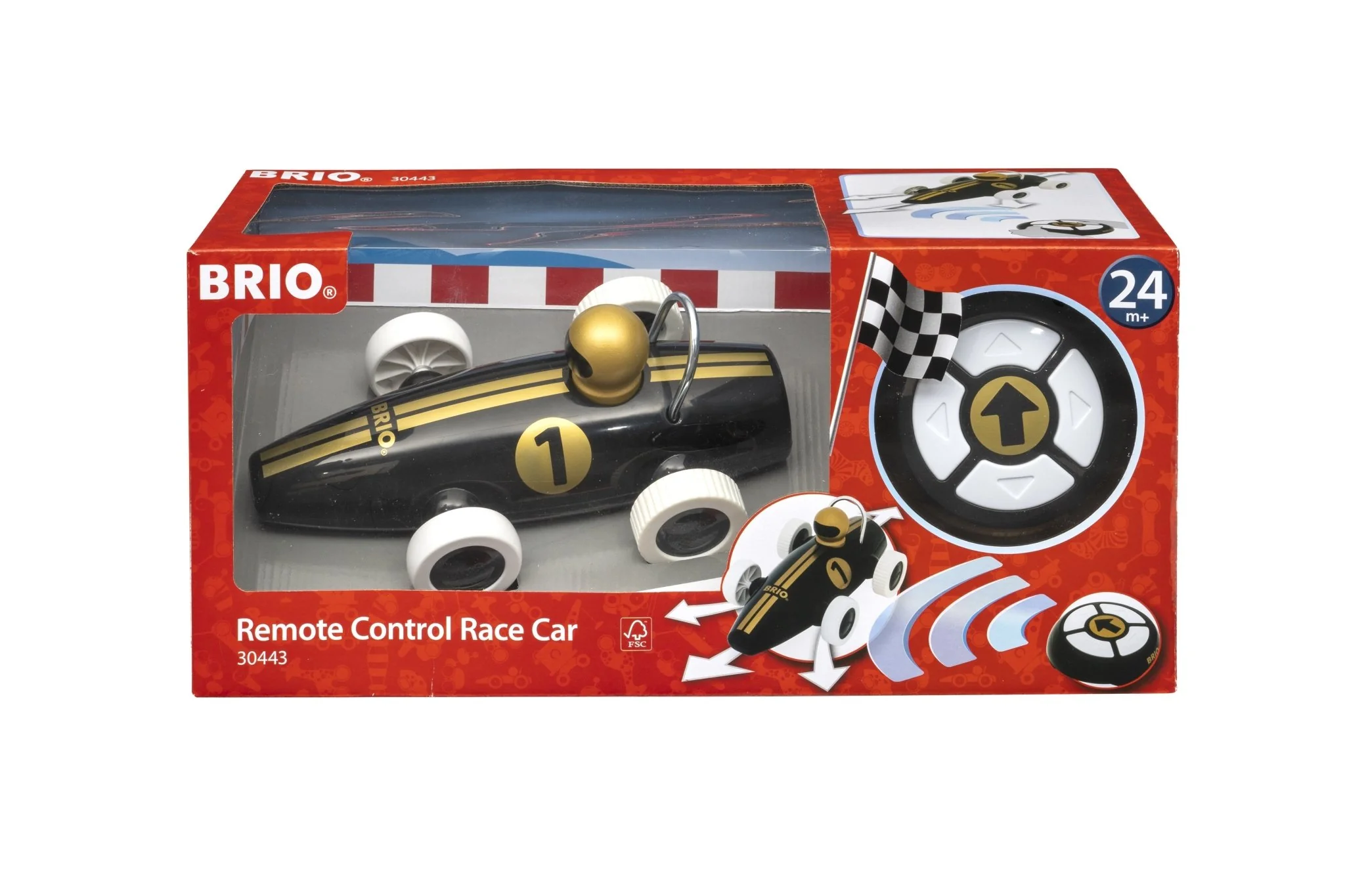 Brio R/C Race Car Black/Gold Toy