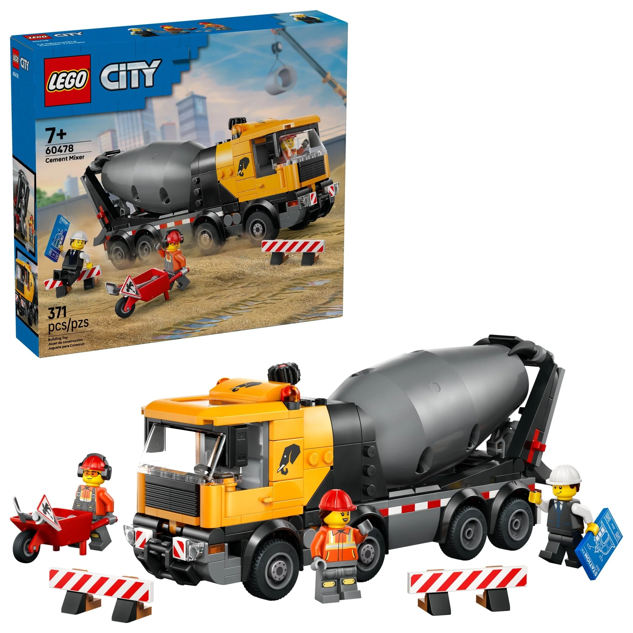 LEGO® City LEGO® Cement Mixer 60478 Toy