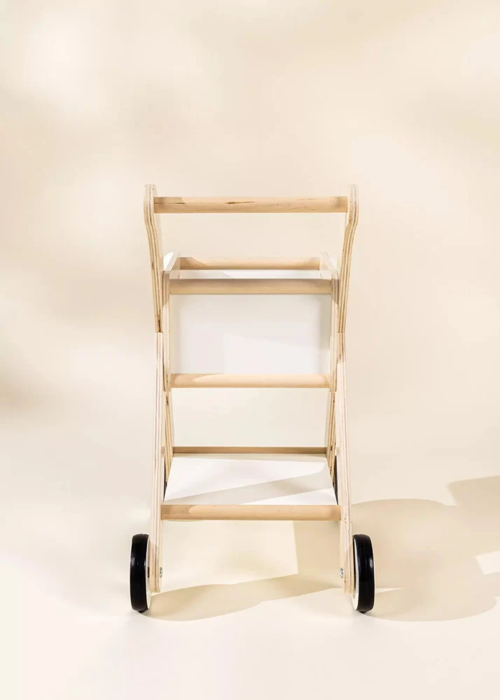 Coco Village Wooden Shopping Cart Basket - Image 6