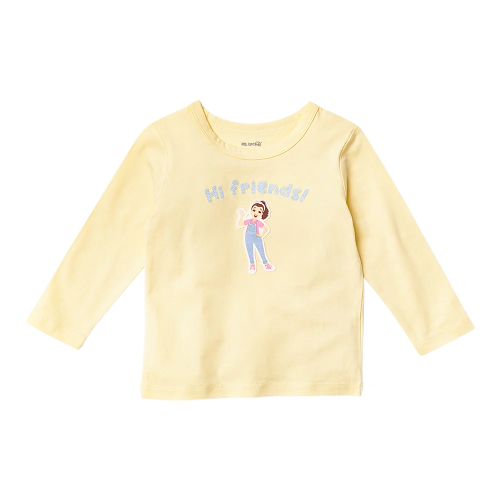 Ms.Rachel Long Sleeve Tees - Yellow / 3-4y - Image 13
