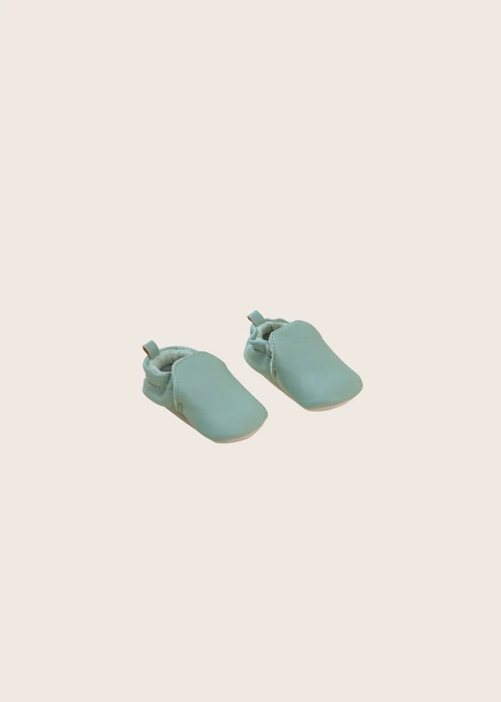 rise little earthling Slide Ons - Green / 12-18m