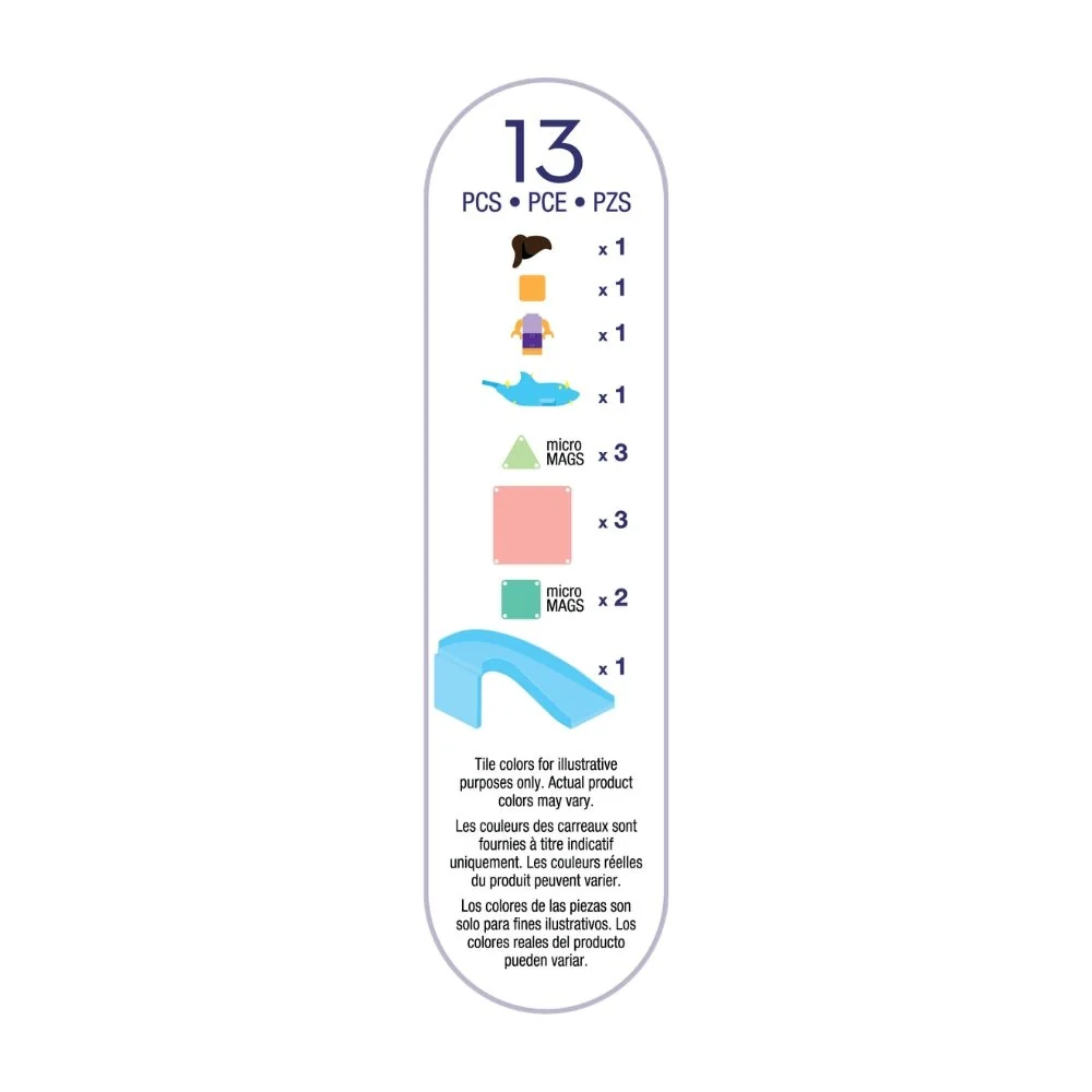 The Original MAGNA-TILES® Dolphin Bay 13-Piece Toy - Image 9