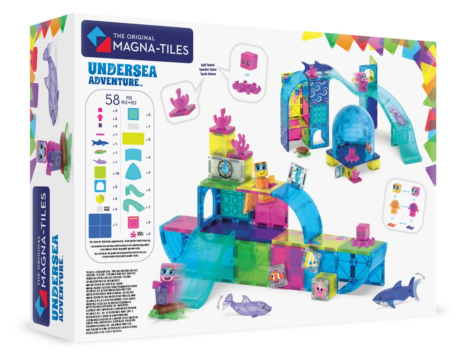 The Original MAGNA-TILES® Undersea Adventure 58-Piece Toy - Image 7